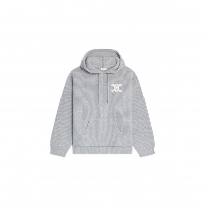 CELINE HOODED SWEATER IN RIBBED WOOL RY0FV0ZTQ.08GC